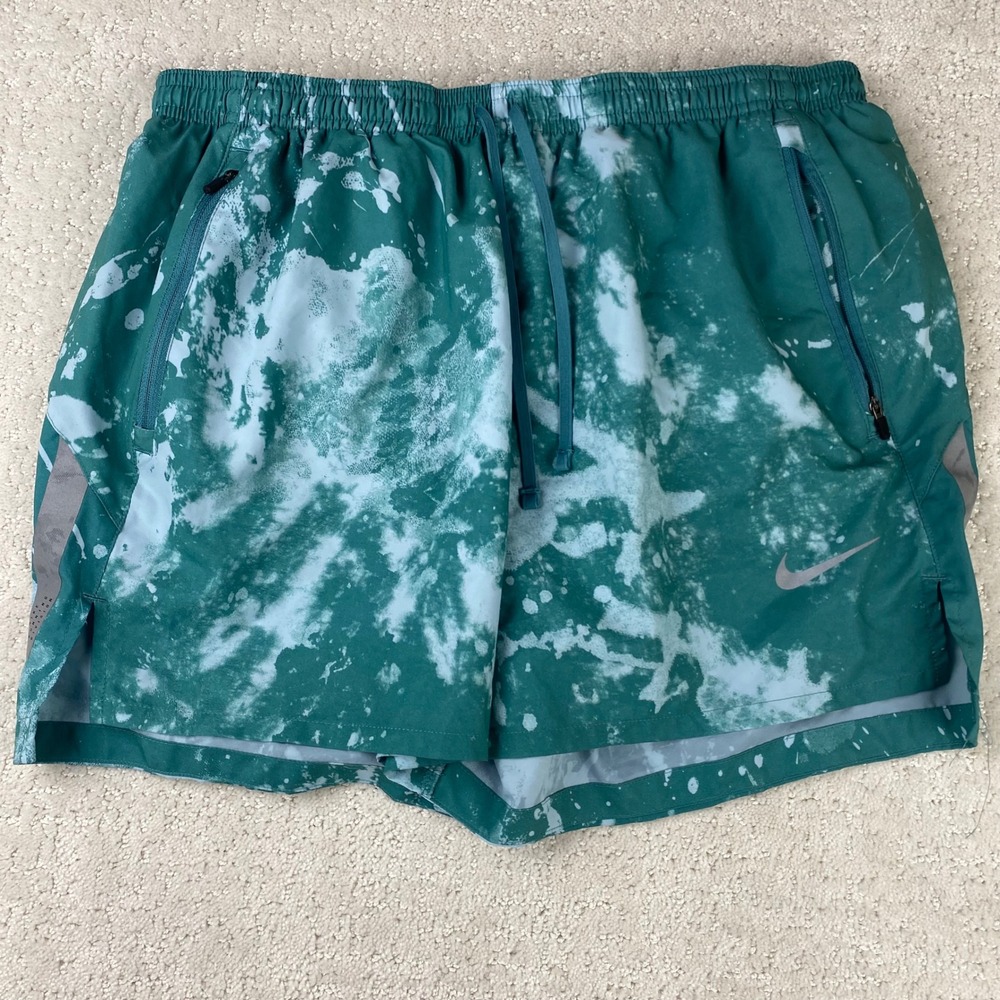 Nike Dri-FIT Run Division Stride 4" Shorts Mens M Teal Green DV9272-379 Lined